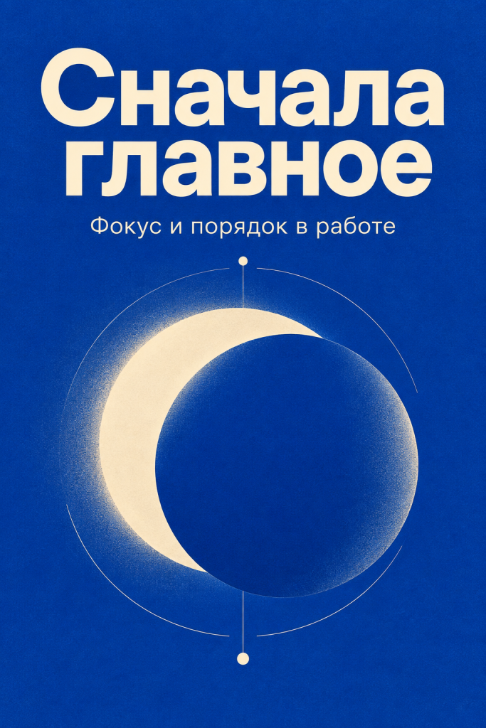 Обложка книги «Сначала главное»