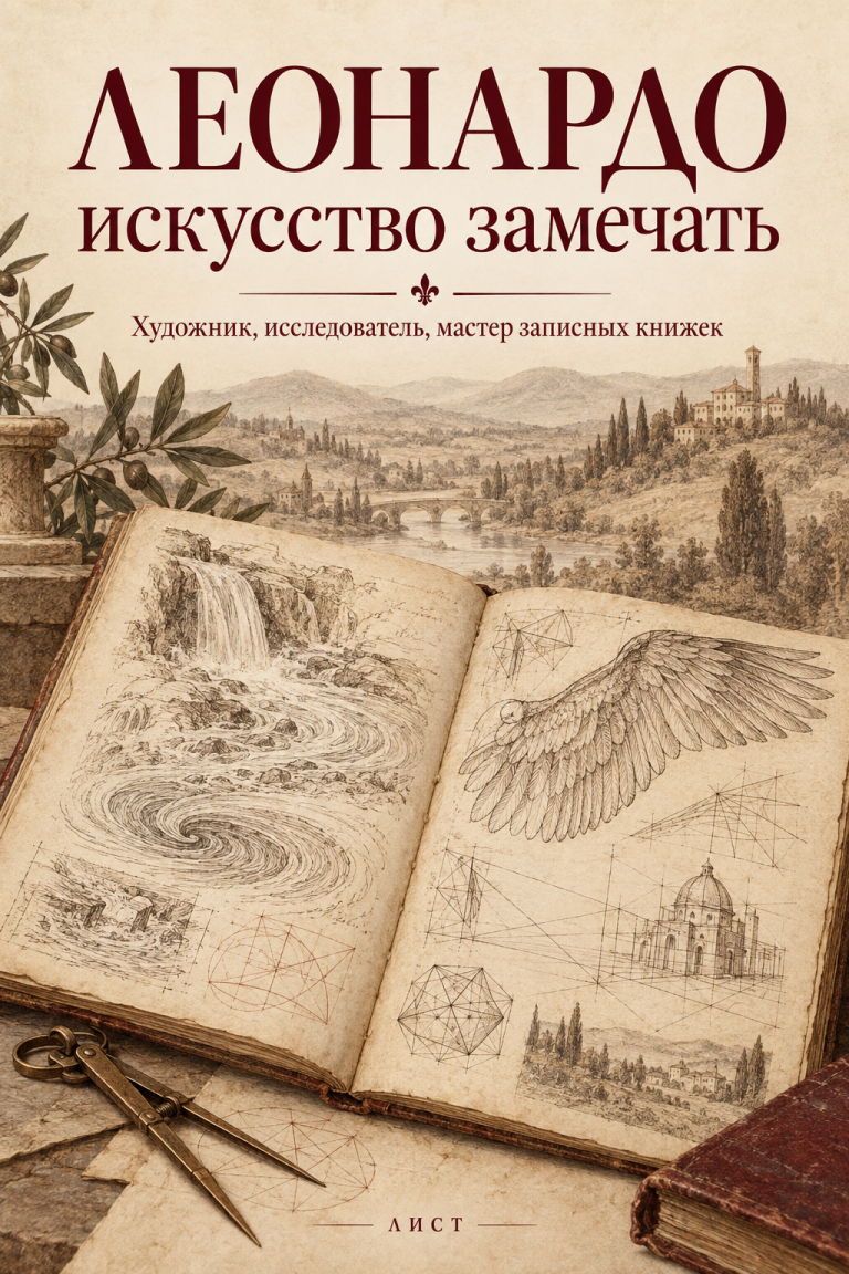 Обложка книги «Леонардо: искусство замечать»