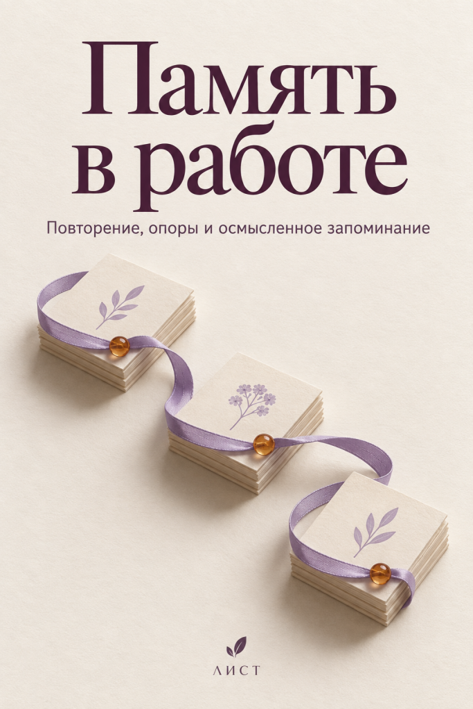 Обложка книги «Память в работе»