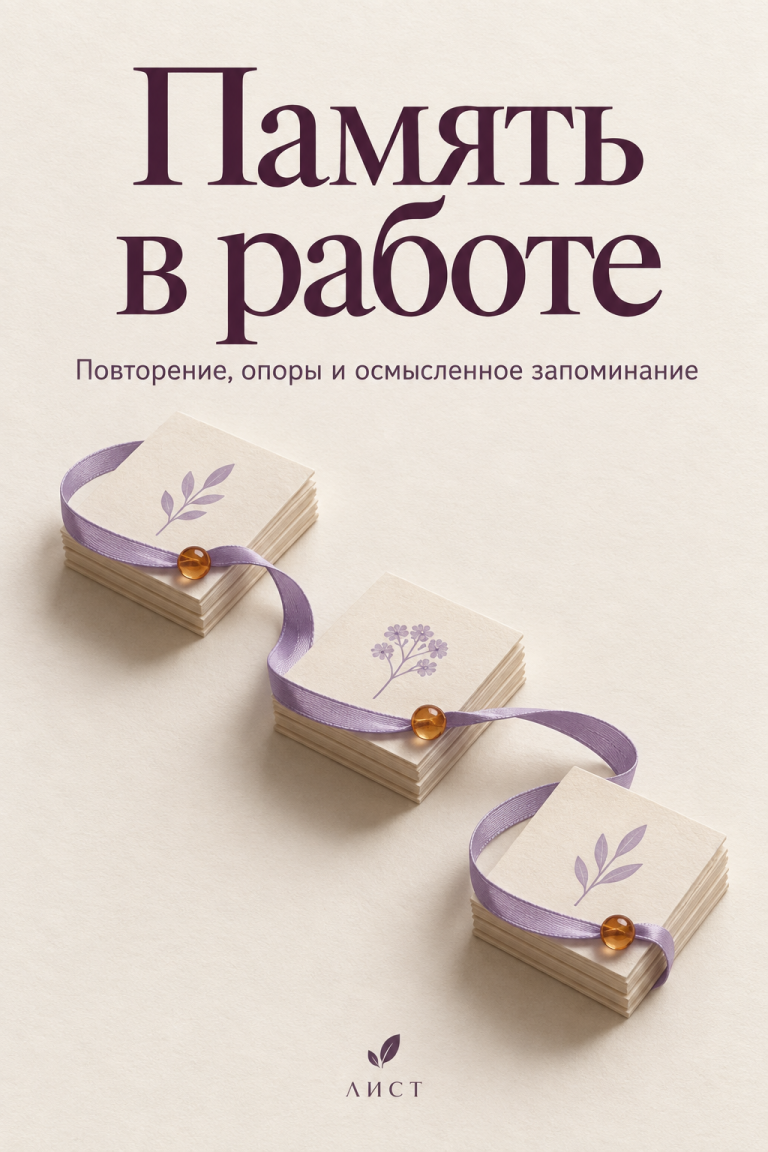 Обложка книги «Память в работе»